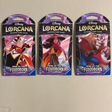 Disney Games | 3 Lorcana Rise Of The Floodborn Sealed Booster Blister Packs | Color: Blue/Red | Size: Os