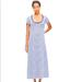 Madewell Dresses | Madewell Stripe Midi Dress | Color: Blue/White | Size: S