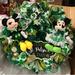 Disney Holiday | Mickey & Minnie Mouse “Happy St. Patrick’s Day” Door Wreath | Color: Green/White | Size: Os