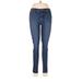 Paige Jeggings - Low Rise: Blue Bottoms - Women's Size 29 - Sandwash