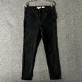 Madewell Jeans | Madewell Women's Size 30 Black 10" High Rise Skinny Stretch Denim Jeans | Color: Black | Size: 30