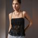 Anthropologie Tops | Anthropologie Porridge Brand Lace Tank Size Medium Nwt | Color: Black | Size: M