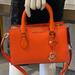 Michael Kors Bags | Michael Kors Sheila Small Faux Saffiano Leather Satchel Poppy Nwt | Color: Gold/Orange | Size: Small