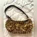 Nine West Bags | Nine West Tropical Clutch With Wooden Beading. | Color: Tan | Size: Os