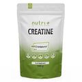 Creapure 500g - CREATIN MONOHYDRAT Pulver - 99,99% rein - hochdosiert - Ultrafeines Kreatin Neutral - Nutri + Creatine Powder Vegan - Premiumqualität aus Deutschland