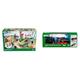 BRIO World 36010 Gebirgs-Frachten Set Deluxe - Eisenbahn-Spaß auf Mehreren Ebenen & World 33884 Batterie-Dampflok mit Wassertank