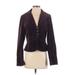 Ann Taylor LOFT Blazer Jacket: Short Purple Print Jackets & Outerwear - Women's Size 4