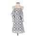 Lulus Casual Dress - Mini Square Sleeveless: Gray Dresses - Women's Size X-Small