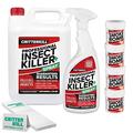 CritterKill DIY Pest Control Kit - Professional Insect Killer Spray + Smoke Bomb Fogger + Sticky Insect Traps | Kill All Insects: Fleas Bed Bugs Spiders Ants Moths Silverfish and more! (Kit 1)
