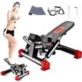 Stepper,Mini Steppers for Exercise, Exercise Step Machine with Display Machine Fitness Aerobic Home Gym Equipment for Beginners and Advanced Users