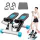 Stepper,2in1 Twister Mini Steppers for Exercise Machine with Power Ropes, Home Steppers for Exercise Workout with Display, Hometrainer for Beginners and Advanced Users
