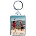 Personalised Custom Photo Keyring - Portrait Photo - Key Chain, Key Ring Fob, Clear, Medium - Pack of 25