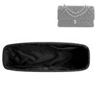 DGAZ Silk Bag Organiser Insert Fits Chanel CF Classic Flap Handbag，Silky Smooth Bag Organiser, Luxury Handbag & Purse Shaper (Black, Mini 20)