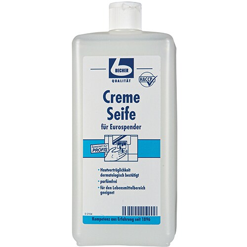 Dr. Becher 12x Creme Seife 1 l weiss für Eurospender Image