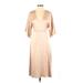 Theory Cocktail Dress - Midi: Tan Dresses - Women's Size 2