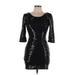 Karen Zambos Vintage Couture Cocktail Dress - Mini: Black Dresses - Women's Size Small