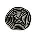 Black/White 39 x 39 x 0.47 in Area Rug - Brayden Studio® Round Corwynn Round 3′3′′ Area Rug | 39 H x 39 W x 0.47 D in | Wayfair