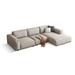 Brown Reclining Sectional - Hokku Designs Lynsie 3 - Piece Upholstered Sectional Polyester | 28.35 H x 110.24 W x 57.09 D in | Wayfair