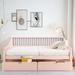 Red Barrel Studio® Stefie Wooden Daybed w/ Two Drawers Wood in Pink | 32.3 H x 57.2 W x 75.8 D in | Wayfair C5AF1A241BD0443FBCD26F9A82335201