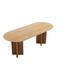 Latitude Run® Modern Simple Solid Wood Oval In Log Color Dining Table Wood in Brown/Gray | 29.5 H x 55.1 W x 27.5 D in | Wayfair