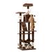 Tucker Murphy Pet™ 63.8" Eethan Cat Tree Manufactured Wood in Brown | 63.8 H x 19.7 W x 19.7 D in | Wayfair DAE4832ADB7C4083AADB37BE8F42116E