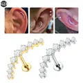 Piercings d'oreille en titane avec fil ensemble de 9 broches boucles d'oreilles cartilage