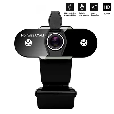 Webcam Full HD 2K 1080P pour ordinateur portable caméra web avec microphone diffusion en direct