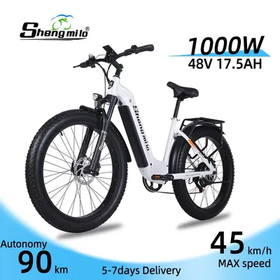 Shengmilo MX06 Vélo électrique 48V1000W bafang fat bike electrique vélo 26 pouces vélo à assistance