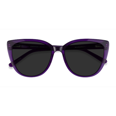 Female s horn Purple Acetate Prescription sunglasses - Eyebuydirect s Lemonade