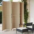 vidaXL Paravent 6-tlg. Beige Poly Rattan