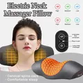 Elektrische Vibration Nacken massage Gebärmutter hals kissen Heizung Vibration Massage Rücken