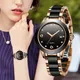LIGE Frau Uhr Mode Marke Damen Keramik Armband Armbanduhr Frauen Kleid Uhren Wasserdicht Datum Uhr