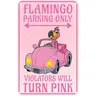 Flamingo Parkplatz Nur Zeichen Aluminium Rosa Flamingo Geschenke Für Frauen Flamingo Decor Metall