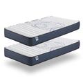 Pack de 2 matelas 80x200 cm - Blue Latex - Mousse HR - 30 cm