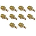 Hose ID To 3/4 Male NPT MNPT Straight Brass Fitting Fuel / AIR / Water / Oil / Gas / (Qty 10)