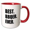 Best BBQer Ever - bbq grilling chef - barbecue grill king barbecuer 15oz Two-Tone Red Mug mug-179759-10