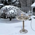 Bird Bath Heater For Outdoors In Winter - 10 W Birdbath Deicer With Thermostatic Control And 4.3 Ft Long Power Cord Energy Saving For Garden Yard Patio