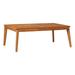 Pemberly Row Modern Outdoor Solid Wood Coffee Table in Brown