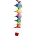 Hundred Fortune Rainbow 3D Wind Spinner - Colorful Bamboo Hanging Wind Chimes for Garden