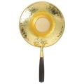 Tea Strainer with Handle Copper Flower Tea Filter Loose Leaf Teapot Infuser Decorative Brewing Colander For Traditional Fu Tea Ceremony Filtering Tea Dregs Golden