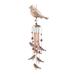 Pnellth Butterfly Bird Wind Chimes Outdoor Hanging Decor Creative Shape Rustproof Corrosion Resistant Crisp Sound Tube Wind Chime Pendant