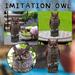 GBSELL Home Clearance Fake Owl Bird Scarecrow Decoy Plastic Owl Bird Deterrents Outdoor Ornaments Gifts for Women Men Mom Dad