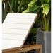 Amazonia Regatta Patio Chaise Lounger Durable outdoor furniture with Teak Finish Grey Cushion