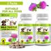 Oimmal Milk Thistle for Dogs 180 Chewable Tablets - Liver Support Supplement with DHA and EHA - Dogs Liver Protection & Defence Kidney Cleanse Detox - 2packs