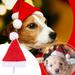 Clearance Gifts Christmas Decoration Supplies Pet Christmas Hat Dog Small Hat Plush Hat Pet White Elephant Gifts for Adults 2024