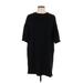 ASOS Casual Dress - Mini Crew Neck Short sleeves: Black Print Dresses - Women's Size 12
