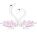 2pcs Crystal Swan Home Crystal Swan Figurine Swan Ornament Crystal Swan Decoration