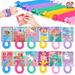 Fun Little Toys 36 Pack Valentine s Day Gift Cards with Multi-Color Stretchy String Toys Set Unicorn Noodle Toys Stress Relief Fidget Toys for Kids Valentine Party Favors Classroom Gift Exchange G