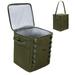 Large Cooler Bag Collapsible Insulated Lunch Box Leak Proof Insulated Bag ArmyGreen