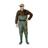 Unisex PVC Chest Wader Green - Size 12